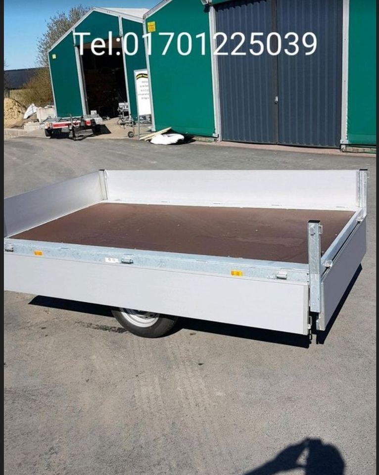 Hochlader 750kg Plattform Transporter Anhänger mieten in Ense – 3