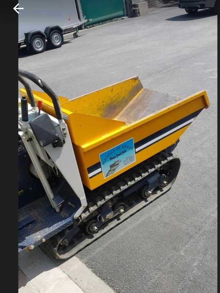 Kettendumper Dumper Bagger Garten Tag Bau mieten bei Vermietung Jolk – 4
