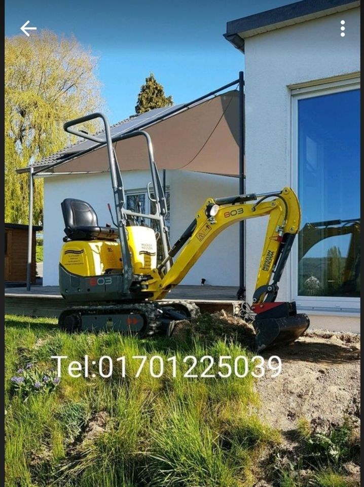1,0 Tonnen Bagger Minibagger Wacker Neuson mieten bei Vermietung Jolk – 3