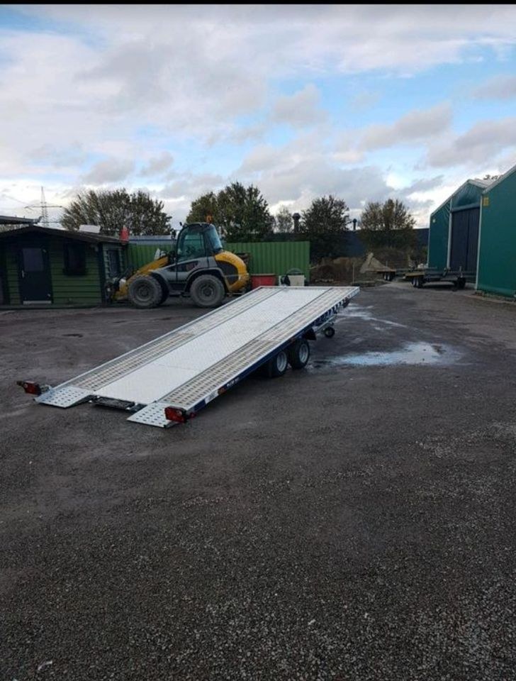 Pkw Trailer Autotransport Anhänger kipper mieten bei Vermietung Jolk