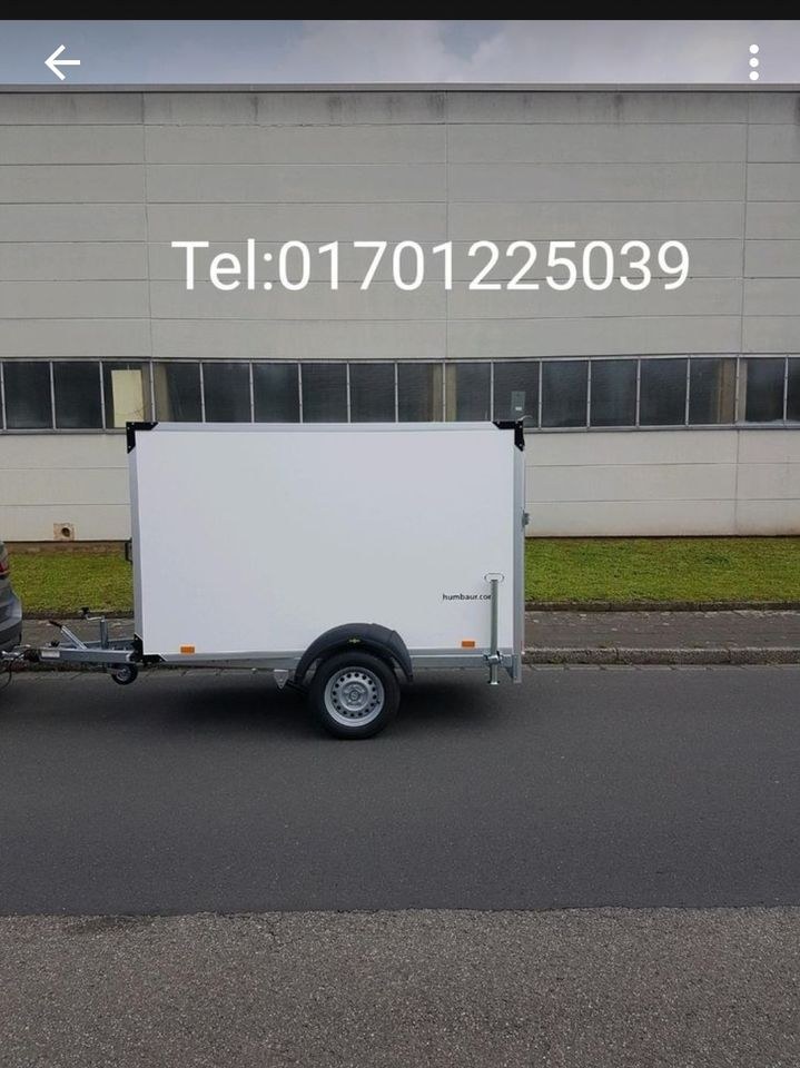 Koffer Anhänger überfahrrampe Umzug Transporter mieten in Ense – 4
