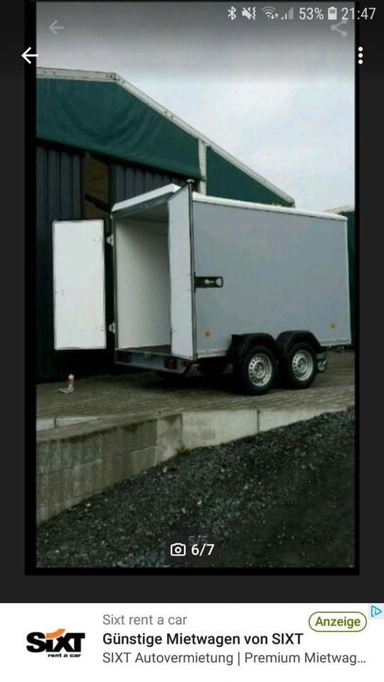 Koffer Anhänger Kasten Möbel Transporter Umzug mieten in Ense – 4