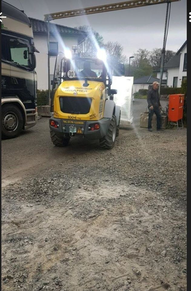 Radlader Kramer Garten Bagger mieten bei Vermietung Jolk – 3