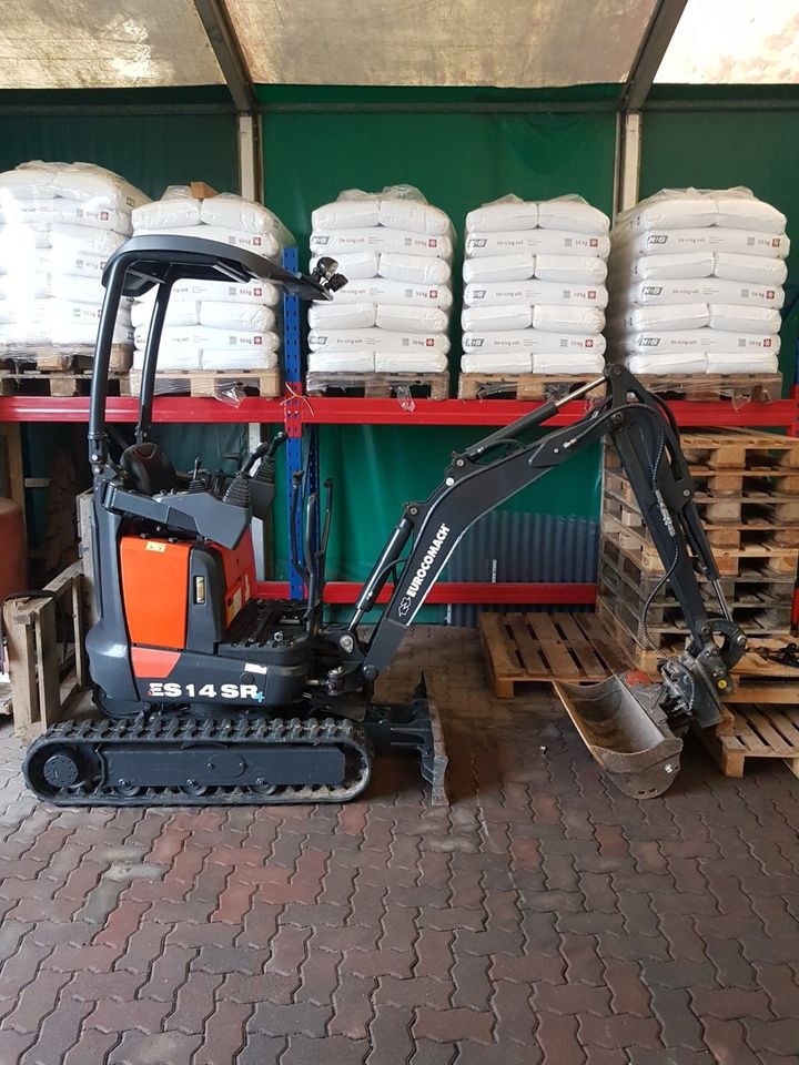 1,4 Tonnen Bagger minibagger Eurocomach Garten mieten in Ense