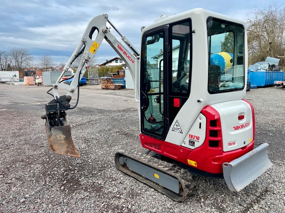 Takeuchi TB216 Minibagger Bagger Kompaktbagger mieten in Mücke – 3