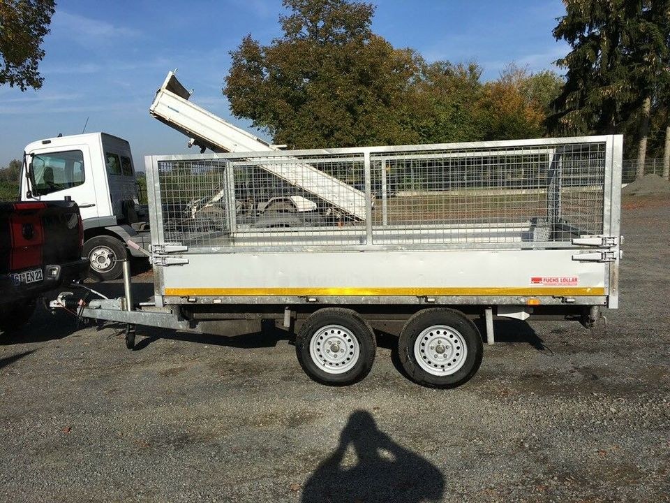 Dreiseitenkipper Anhänger 2,5 t Kipper K&K mieten in Mücke – 4