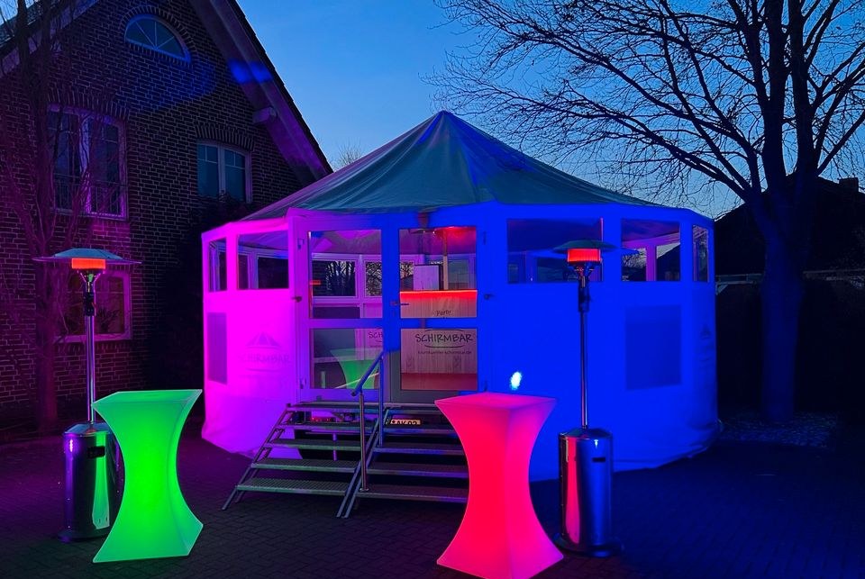 Mobile Schirmbar als Partyraum mieten in Versmold – für Ihr Fest