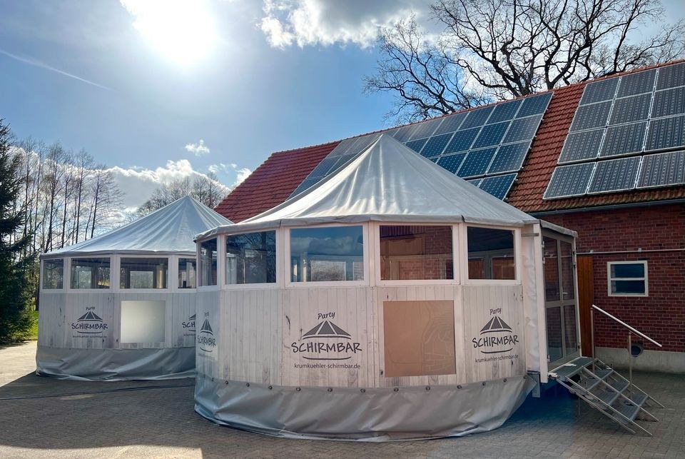 Mobile Doppel Schirmbar Partyraum 200 Pers mieten in Versmold – 2