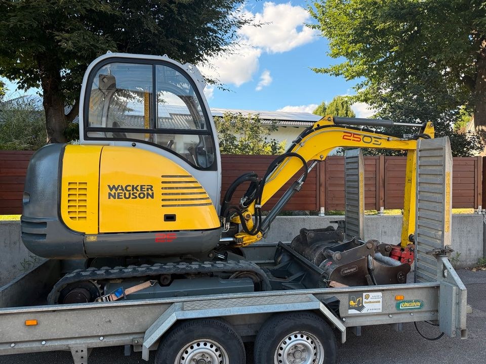 Minibagger Wacker Neuson 2503 Woche mieten bei LO Maschinenverleih