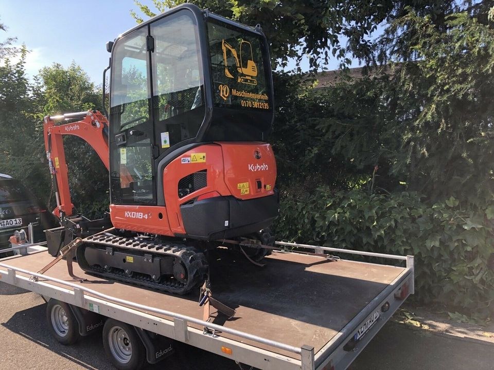 Minibagger Bagger Kubota kx 16 Monat mieten bei LO Maschinenverleih – 2