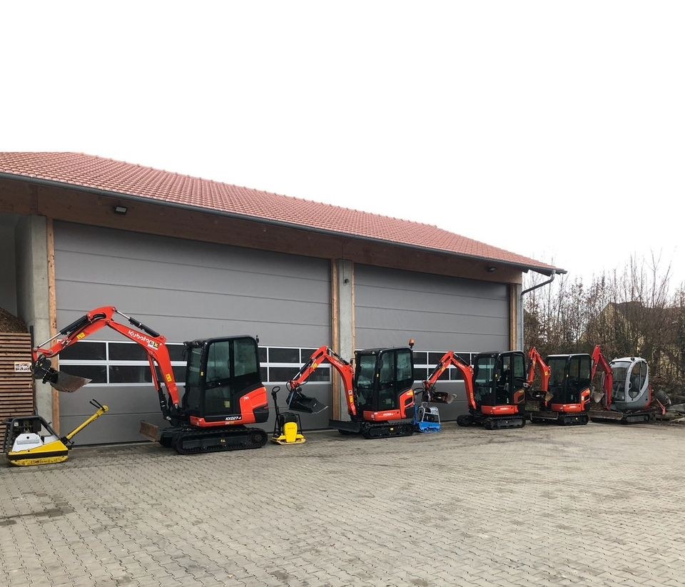 Minibagger kx 18 Bagger Woche 350 mieten bei LO Maschinenverleih – 4