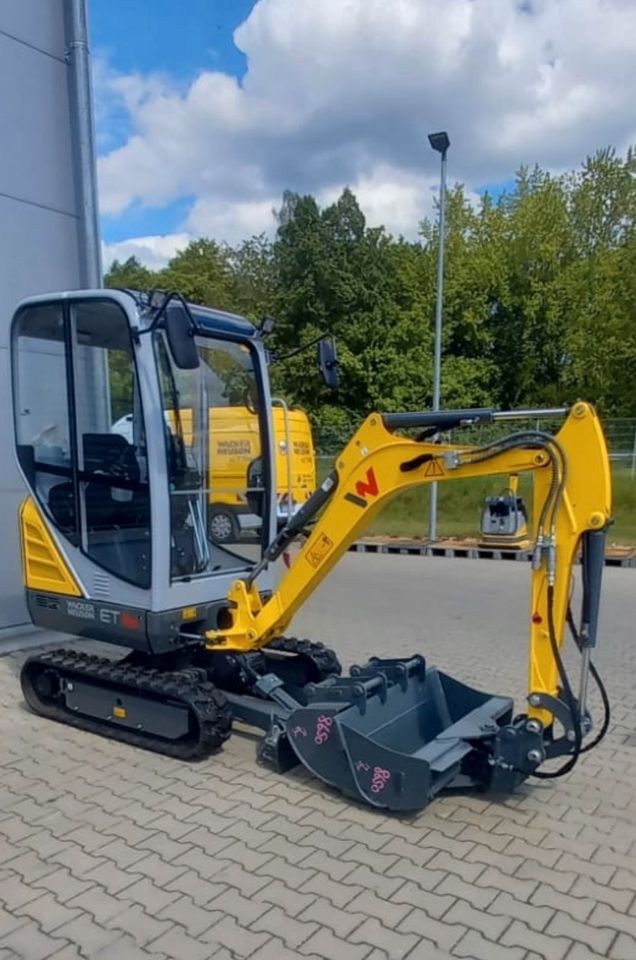 Minibagger gewerblich Wacker ET 16 mieten bei LO Maschinenverleih