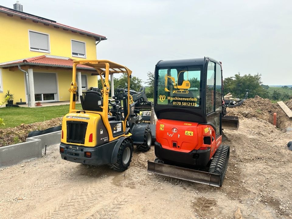 Minibagger Bagger Kabelbau mieten bei LO Maschinenverleih – 3