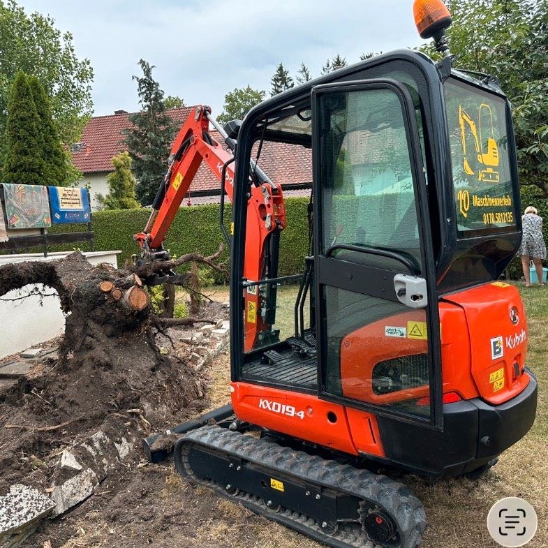 Minibagger Bagger gewerblich Kubota Wacker mieten in Abensberg – 3