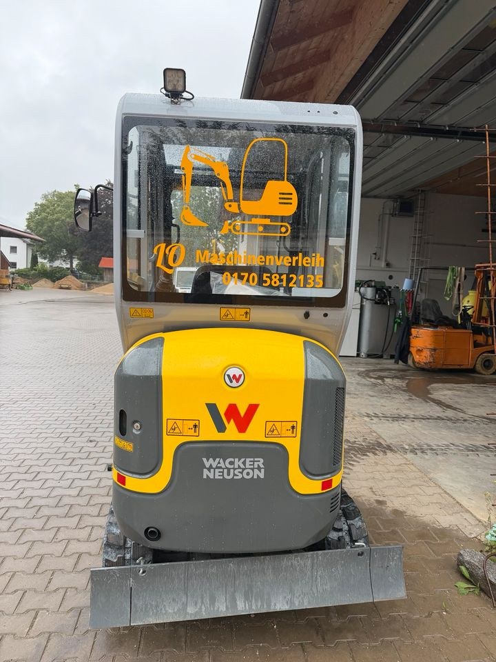 Minibagger gewerblich Wacker Neuson mieten bei LO Maschinenverleih – 2