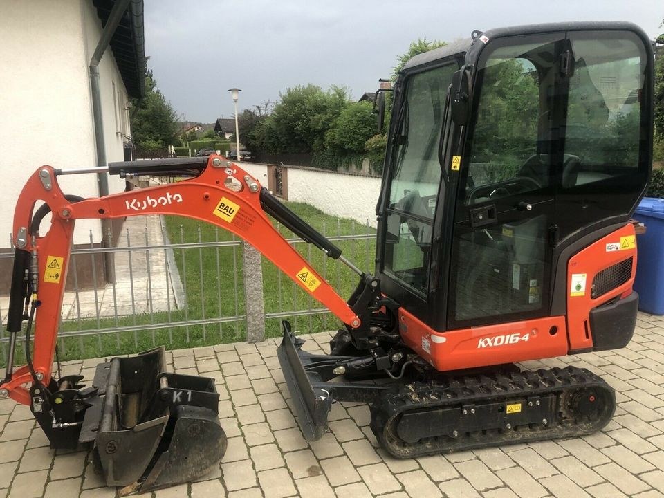 Minibagger Bagger Kubota kx 16 Monat mieten bei LO Maschinenverleih