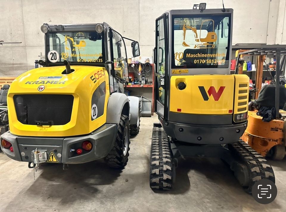 Minibagger Wacker 3,3 Tonnen Bagger mieten bei LO Maschinenverleih