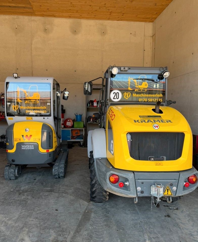 Minibagger gewerblich Wacker Neuson mieten bei LO Maschinenverleih