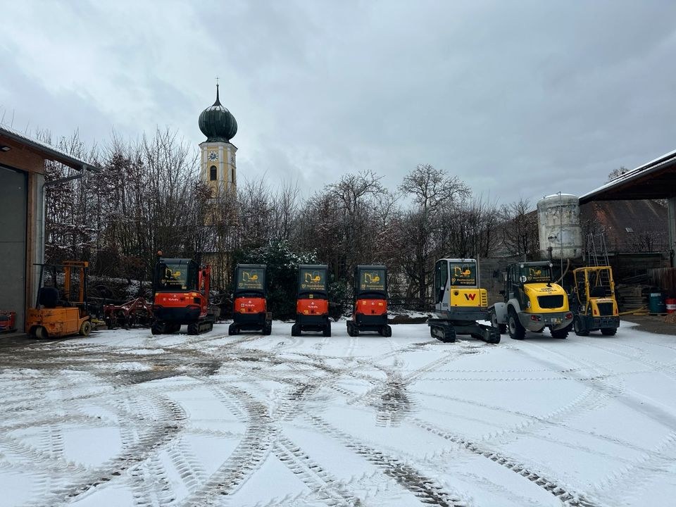 Minibagger Kabelbau mieten bei LO Maschinenverleih