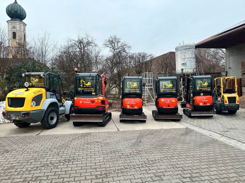 Kubota Minibagger Kabelbau mieten bei LO Maschinenverleih