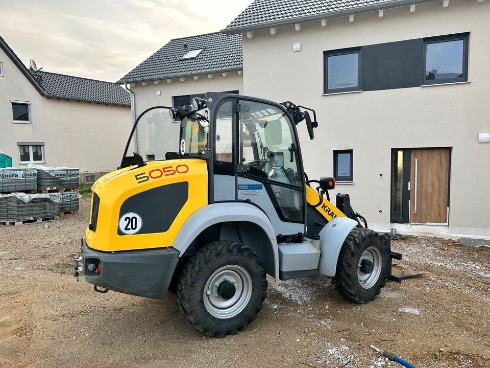 Radlader Kramer 5050 Minibagger mieten bei LO Maschinenverleih