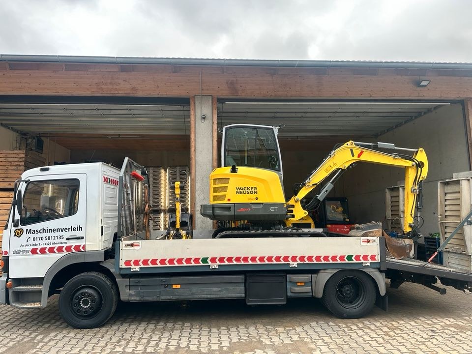 Minibagger Bagger Kabelbau mieten bei LO Maschinenverleih