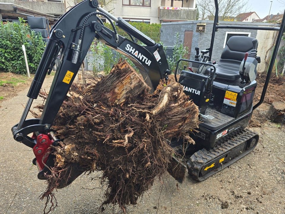Minibagger 1,2t Mikrobagger Meiselhammer mieten in Pleidelsheim – 2