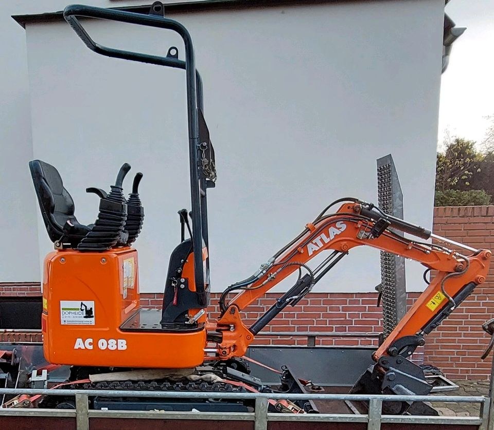 Mikrobagger Minibagger mieten bei Maschinenverleih Dopheide eGbR – 4