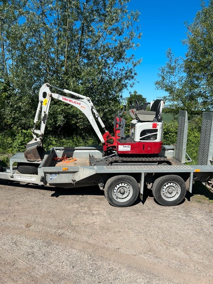 Minibagger Bagger Microbagger Erdarbeiten mieten in Pölitz