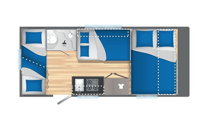 Familien Wohnwagen Klimaanlage Caravelair ALBA mieten in Greven – 3