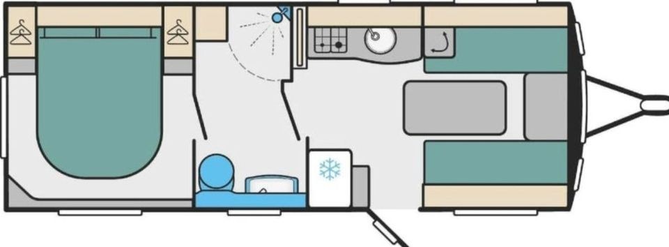 Luxus Wohnwagen 4 Personen Klimaanlage Luxusbad mieten in Greven – 4
