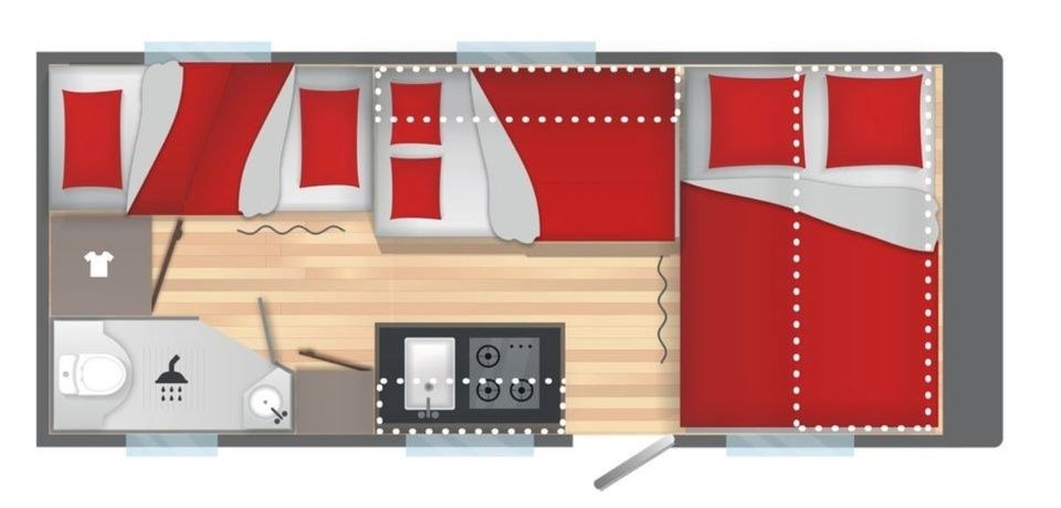 Familien Wohnwagen Klimaanlage Sterckeman Easy mieten in Greven – 3