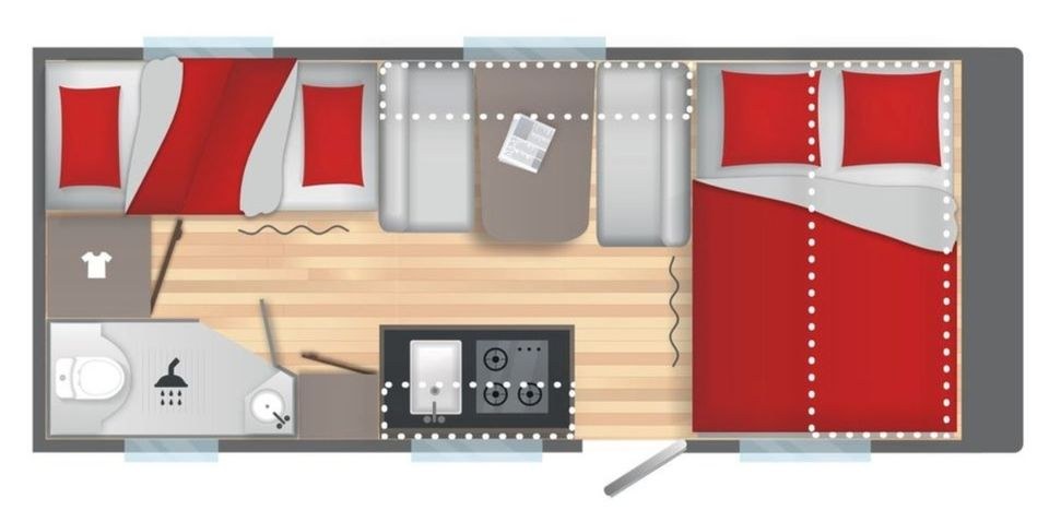 Familien Wohnwagen Klimaanlage Sterckeman Easy mieten in Greven – 2