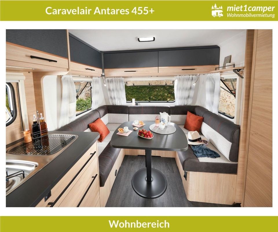Wohnwagen Caravalair ALBA 455+ 4 Personen weiß mieten in Lünen – 3