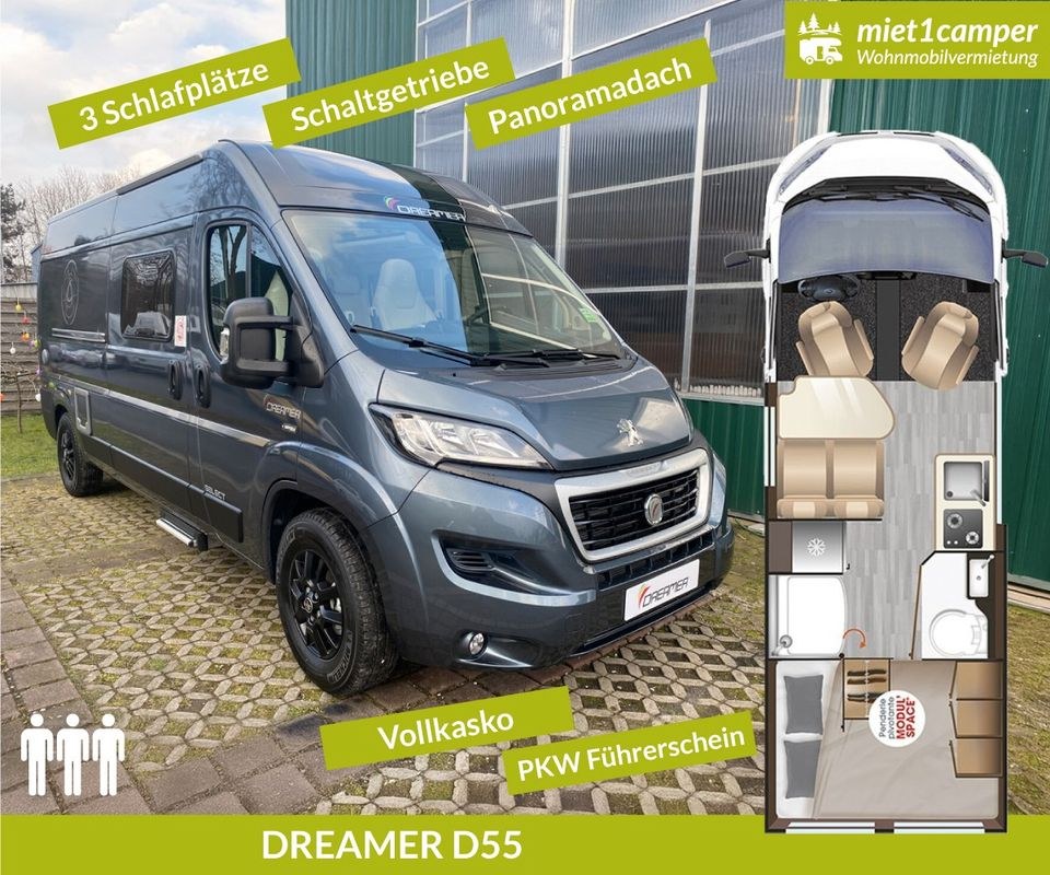 Dreamer D55 Wohnmobil Camper Wohnwagen mieten in Lünen