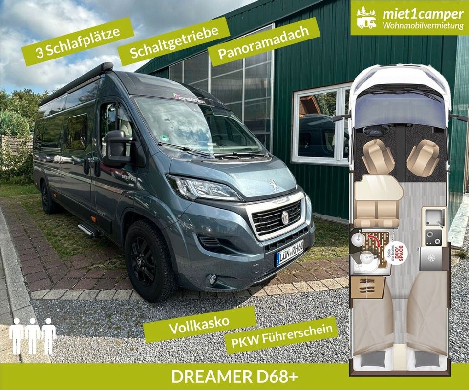 Dreamer D68 Wohnmobil Camper Wohnwagen mieten in Lünen