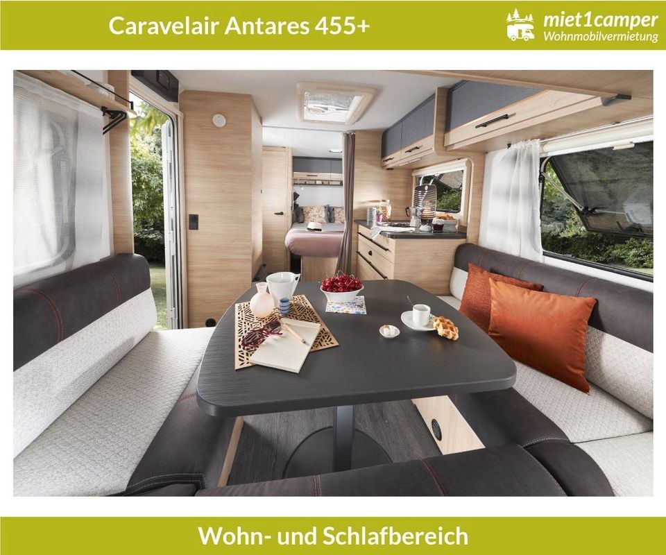 Wohnwagen Caravalair ALBA 455+ 4 Personen weiß mieten in Lünen – 4