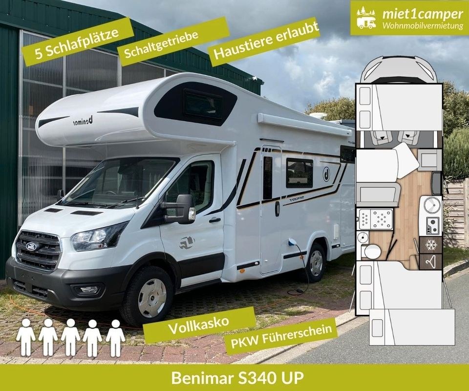 Benimar S340 UP mieten in Lünen – für den Roadtrip
