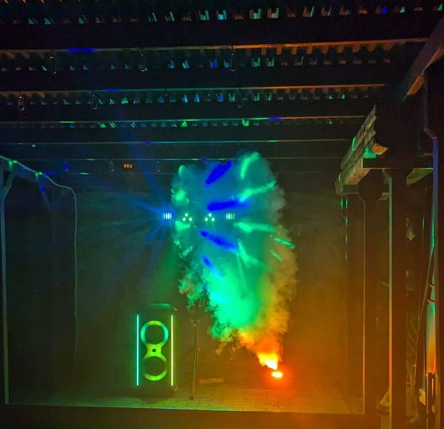 Partybox JBL Musikbox Partybar Nebelmaschine mieten in Klipphausen – 4