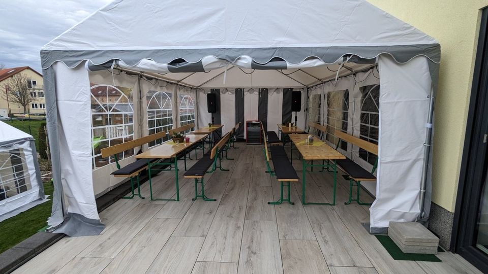 Festzelt Pavillon Biertischgarnitur mieten in Klipphausen – 4