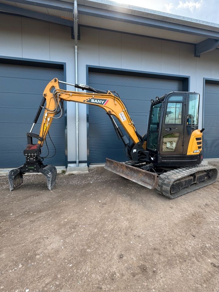 Minibagger Mietbagger Sany SY50U Bagger mieten bei Mietpark Rupperath