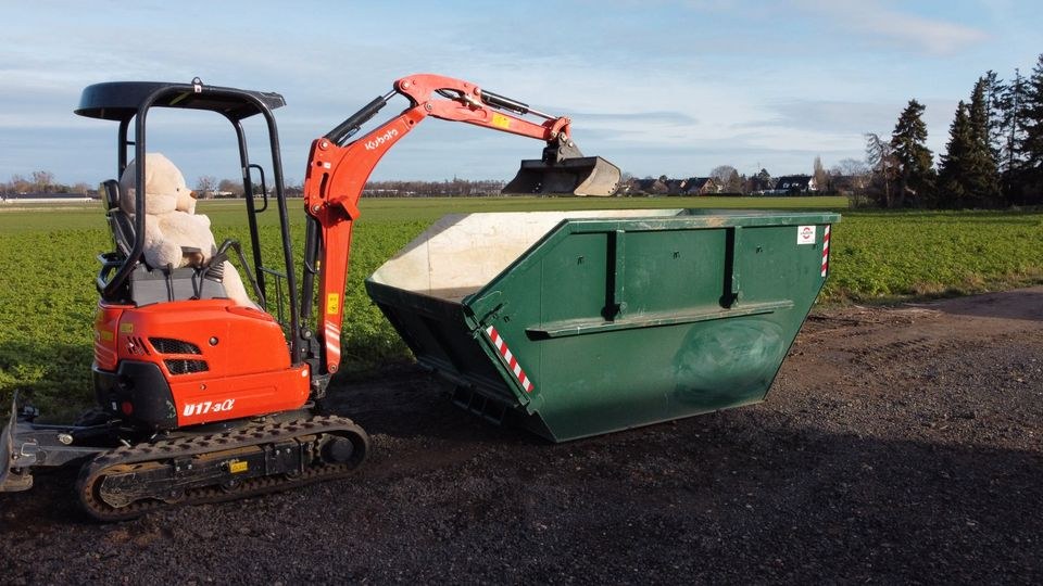 Bagger Erdarbeiten Rohrverlegung Kubota U17 mieten in Euskirchen