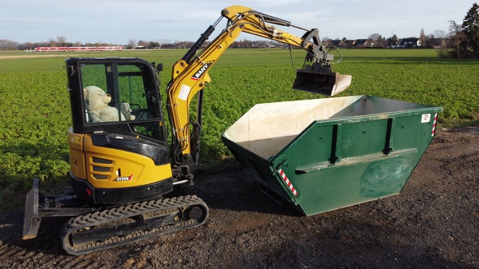 Minibagger 2,5t Bagger Kubota Sany mieten bei Mietpark Rupperath – 3
