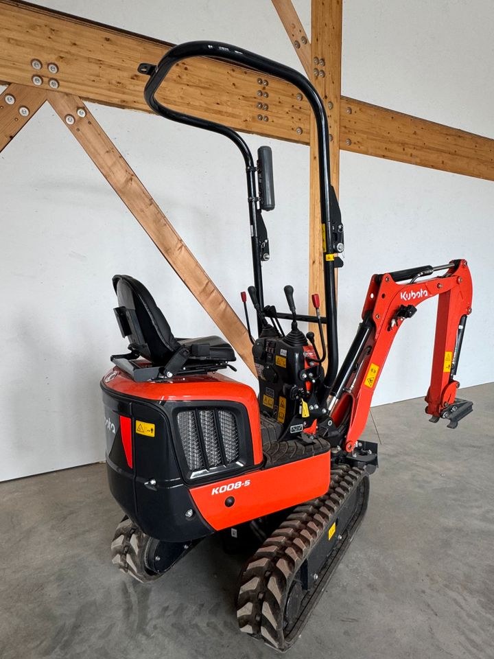 Microbagger Kubota K008 kleiner Bagger schmale mieten in Euskirchen – 3