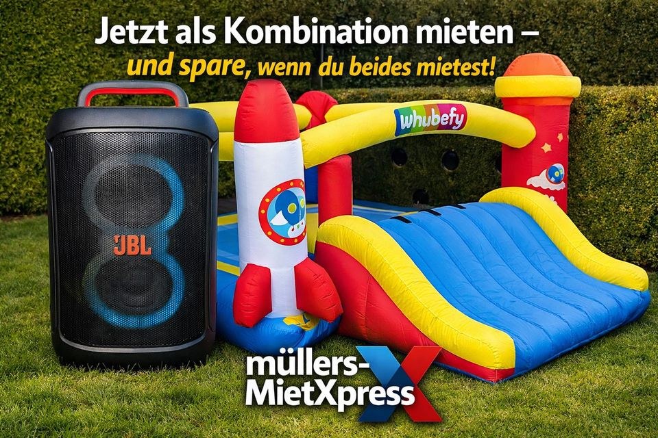Hüpfburg JBL PartyBox 520 sparen Kombi mieten bei Miet- & Eventservice