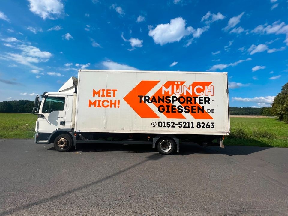 7,5 to LKW Größe XXL Lastkraftwagen Transport mieten bei Münch