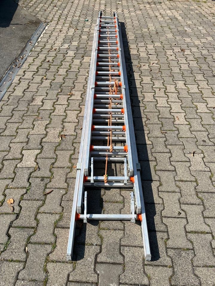 Anlege Aluleiter 12 Meter 3 teilig mieten in Lünen – 2