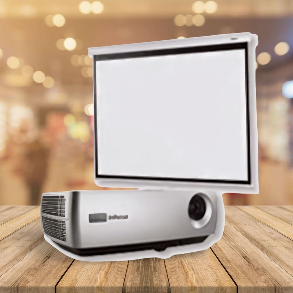 Leinwand Beamer mieten bei PES Vischer – für Präsentation & Filmabend