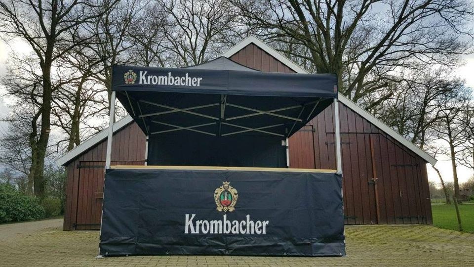 Krombacher Faltpavillion mieten bei PES Vischer – in Minuten aufgebaut – 2