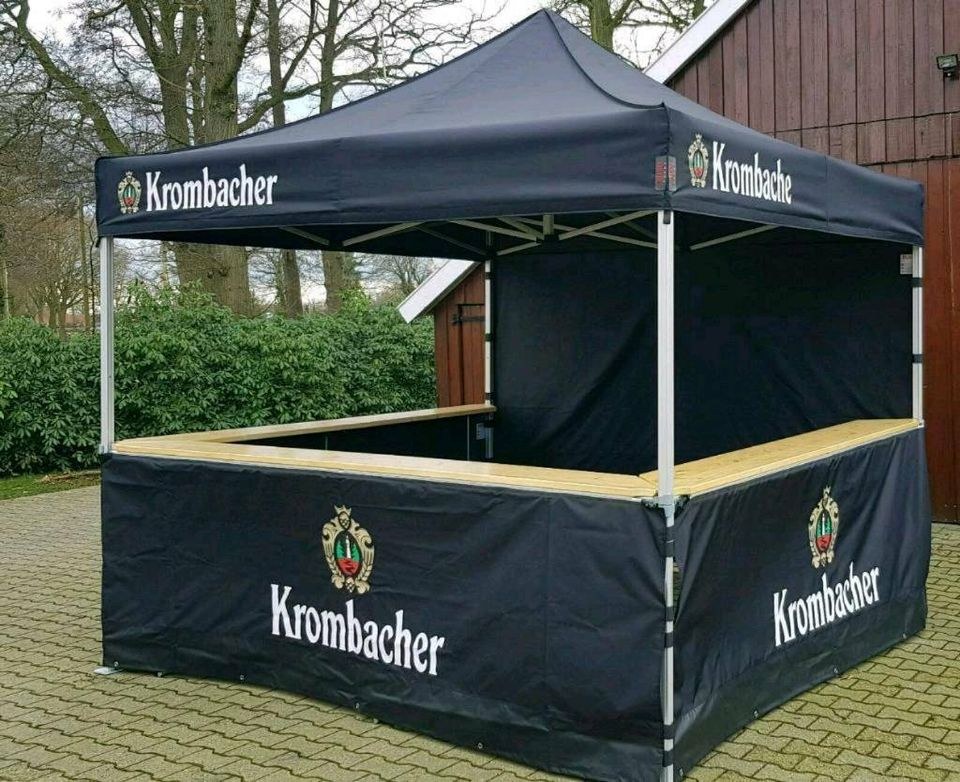 Krombacher Faltpavillion mieten bei PES Vischer – in Minuten aufgebaut – 3